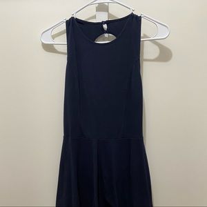 small navy blue hollister halter top dress